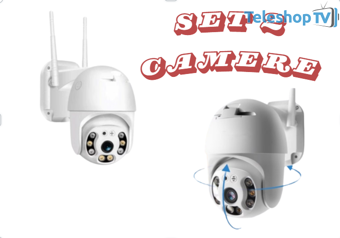 OFERTA 1+1 Camera supraveghere WIFI, interior / exterior, Rotativa, Cu Detectare Miscare 360
