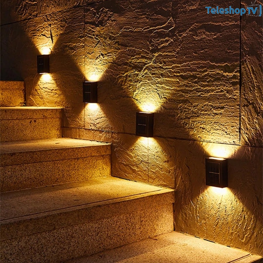 Set 4 Lampi Led incarcare solara, bidirectionala decorativa pentru casa - gradina