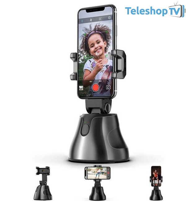 Suport smart Apai Genie, portabil pentru telefoane mobile cu detectare faciala si rotire 360 de grade 