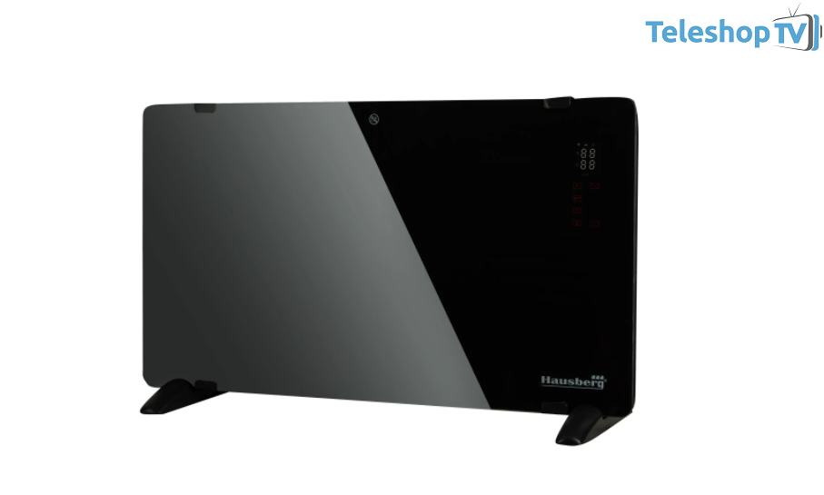 Convector electric slim Hausberg HB-8240, cu ecran tactil, cu telecomanda, termostat si temporizator