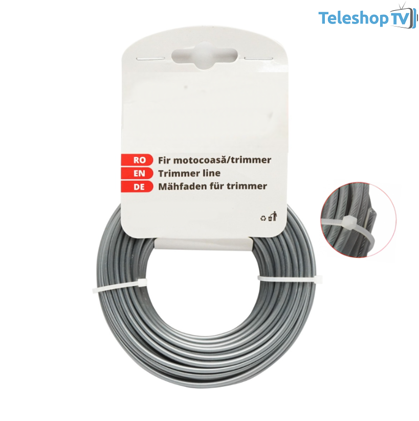 Fir pentru motocoasa cu insertie metalica 2.4 / 2.7 / 3 mm