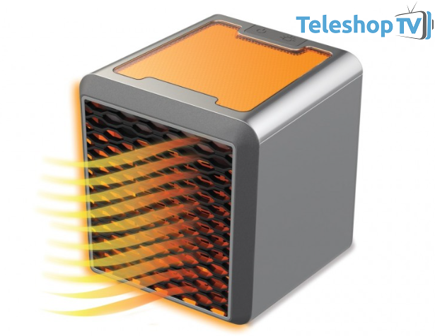 Mini aeroterma cu aer cald 1500 W si lumina ambientala