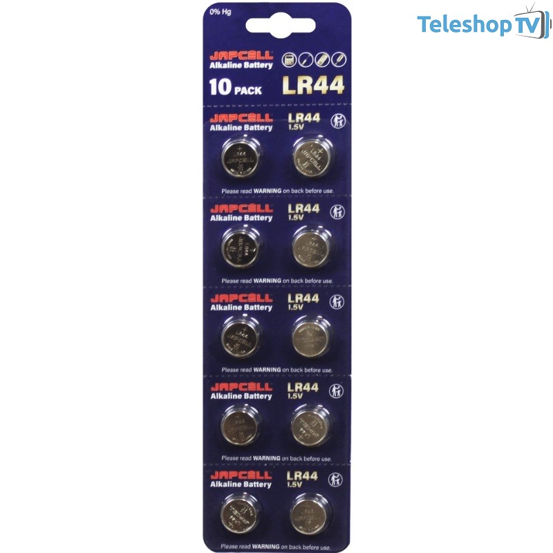 Set 10 baterii LR44/A76 JAPCELL 1.5V, Alcaline