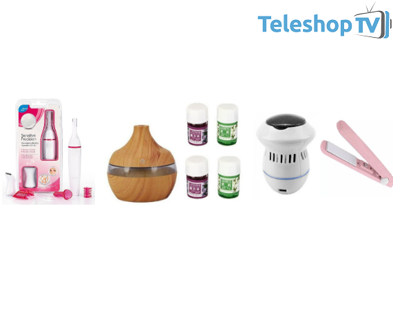 PROMOTIE IMBATABILA! EPILATOR 5IN1 + UMIDIFICATOR AROMATERAPIE + SET 4 ULEIURI AROMATERAPIE + DISPOZITIV PENTRU INGRIJIREA CALCAIELOR + PLACA DE PAR DE VOIAJ, TOTUL LA DOAR 124.90 LEI!