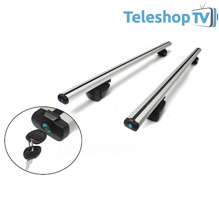 Set bare transversale din aluminiu, cu sistem antifurt