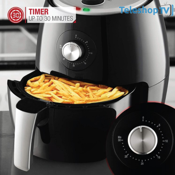 Friteuza Air Fryer and Grill Haeger HG 5286, 1500W, 3.8 l , termostat si timer control