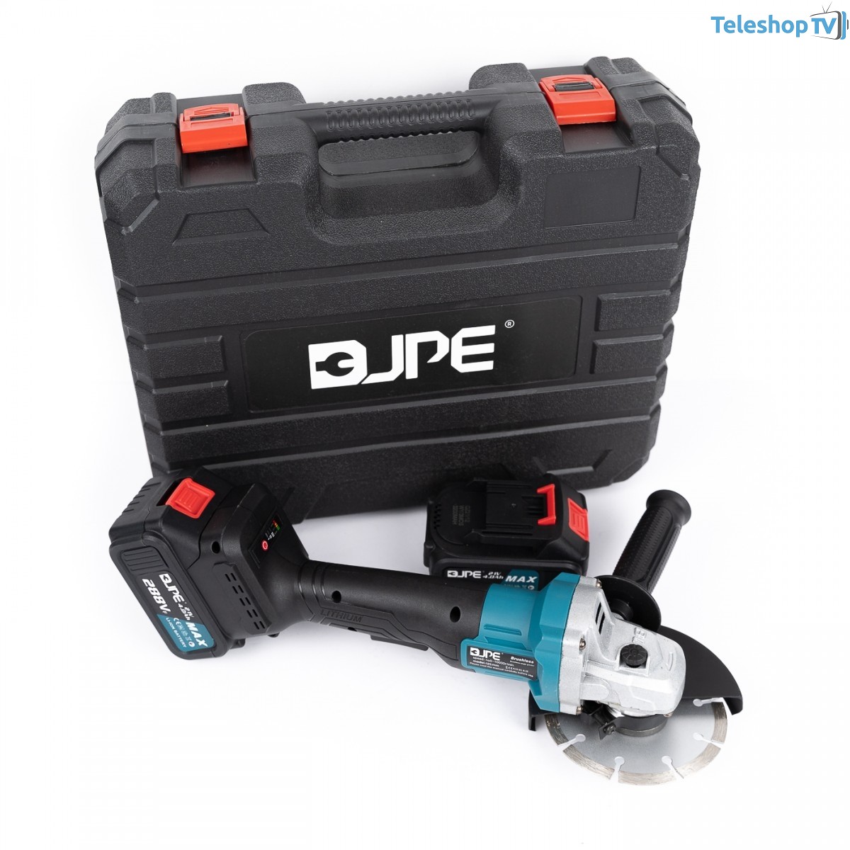 Flex / Polizor unghiular JPE 125mm, 2 acumulatori 288Vf 21V 4Ah, 10000rpm + un produs surpriză