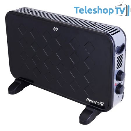 Convector Luxury turbo Hausberg HB 8220, 2 trepte de caldura, 2000W 