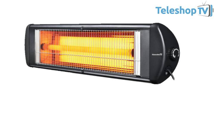 Radiator infrarosu Hausberg HB-8550, 2500 W, Clasa de protectie IP20, termostat reglabil, montabil pe perete, corp din metal, eficienta maxima