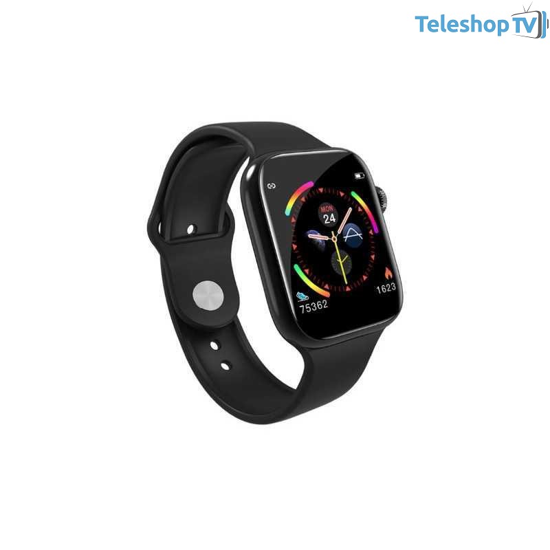 Ceas Smartwatch Bluetooth, Pedometru, Monitorizare Somn Ritm CardiacActivitati, Notificari, Negru, rezistenta apa