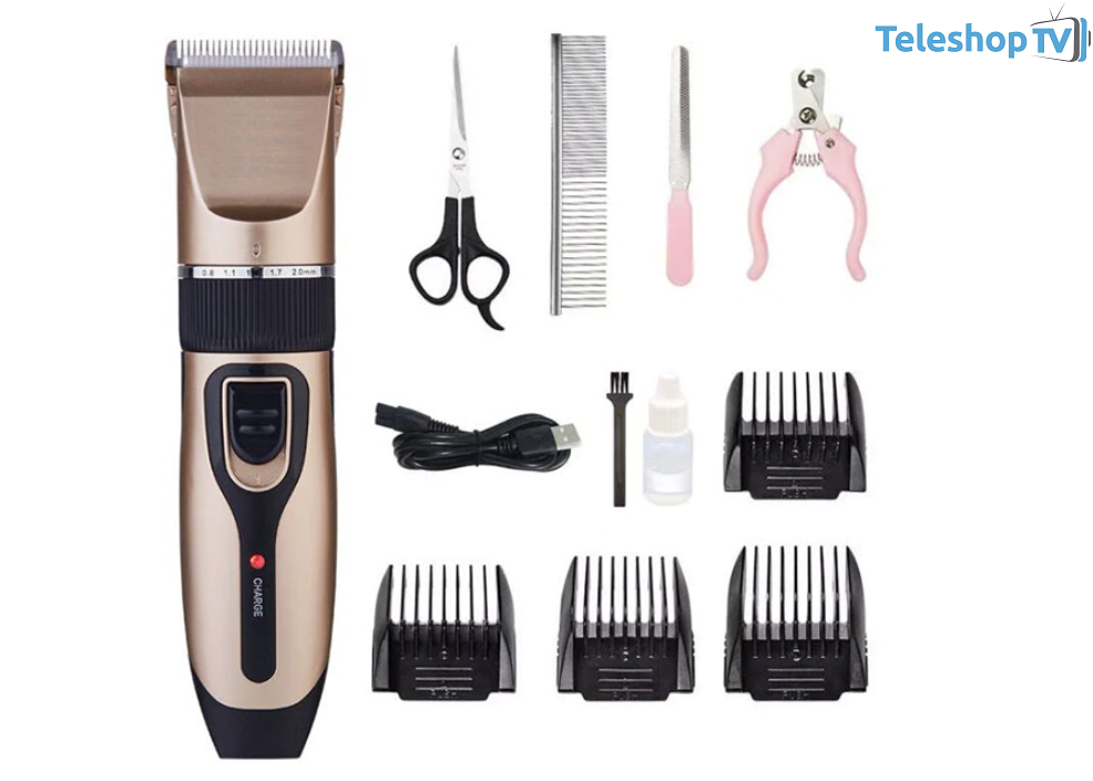 Set Masina de tuns caini cu 10 accesorii