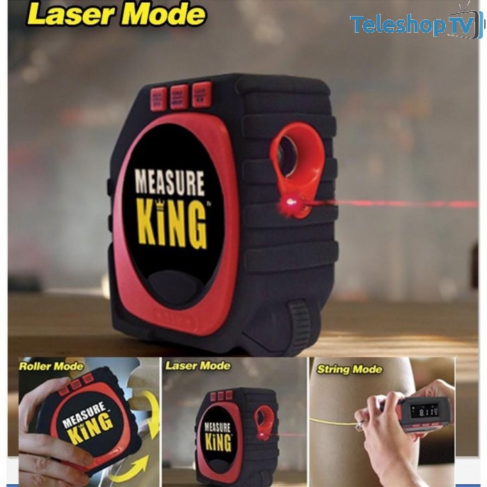 Ruleta Measure KING 3 in 1, Lasermetru, Sfoara, Digital Display LED