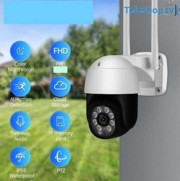 SET 2 CAMERE SUPRAVEGHERE WIFI, INTERIOR / EXTERIOR, ROTATIVA, CU DETECTARE MISCARE JORTAN
