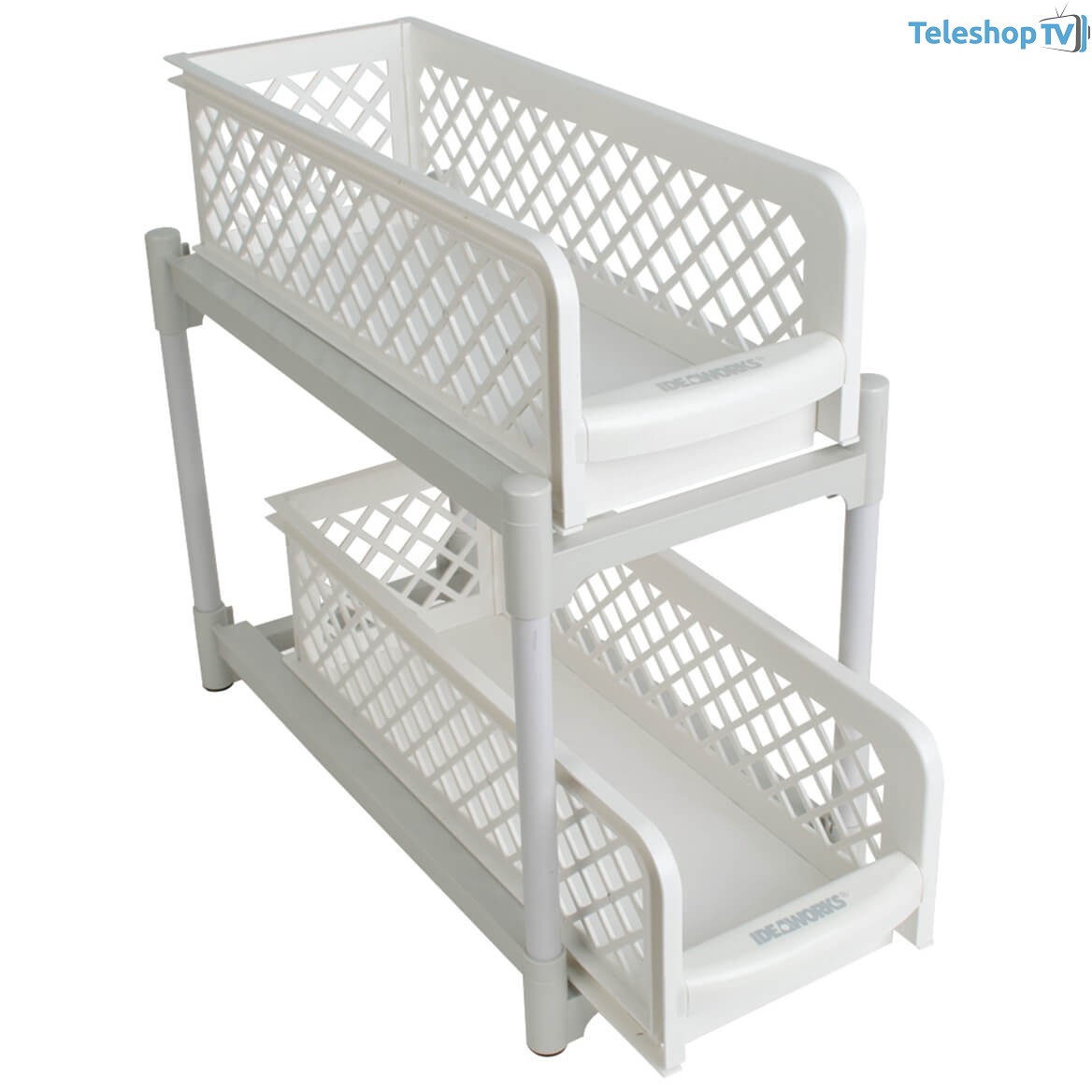 Organizator 2 nivele, pliabil pentru baie sau bucatarie