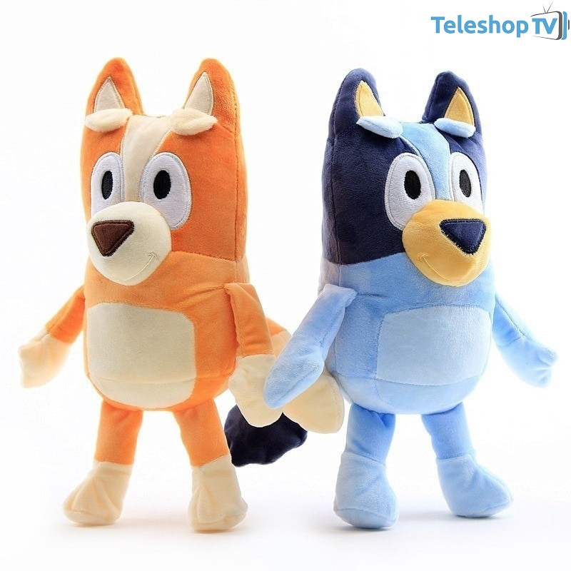 Set jucarii de plus cu Blue si Bingo, 2 figurine, 26 cm