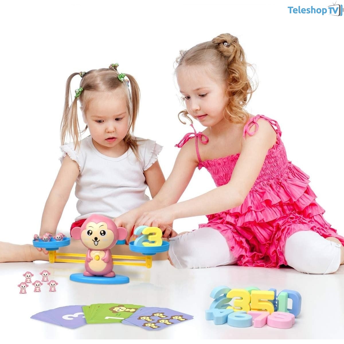 Jucarie maimuta tip balanta, matematica educativa pentru acasa