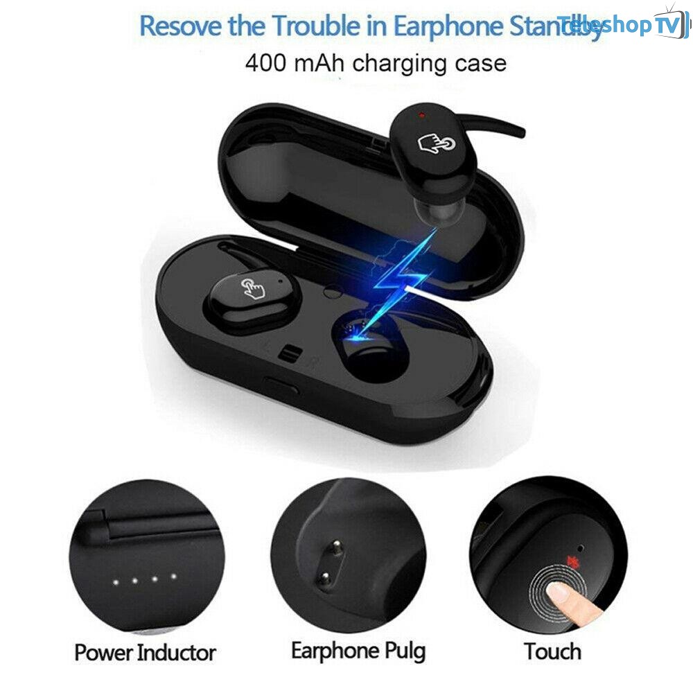 Casti Audio Handsfree fara fir cu functie touch si Bluetooth 5.0