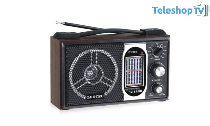 Radio portabil LT-2008, 11 benzi, model retro