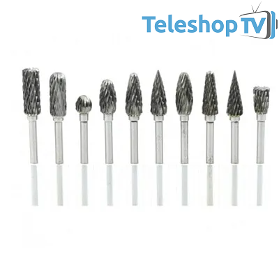 Set 10 Freze de Carbura MICI 3 MM pentru Metal
