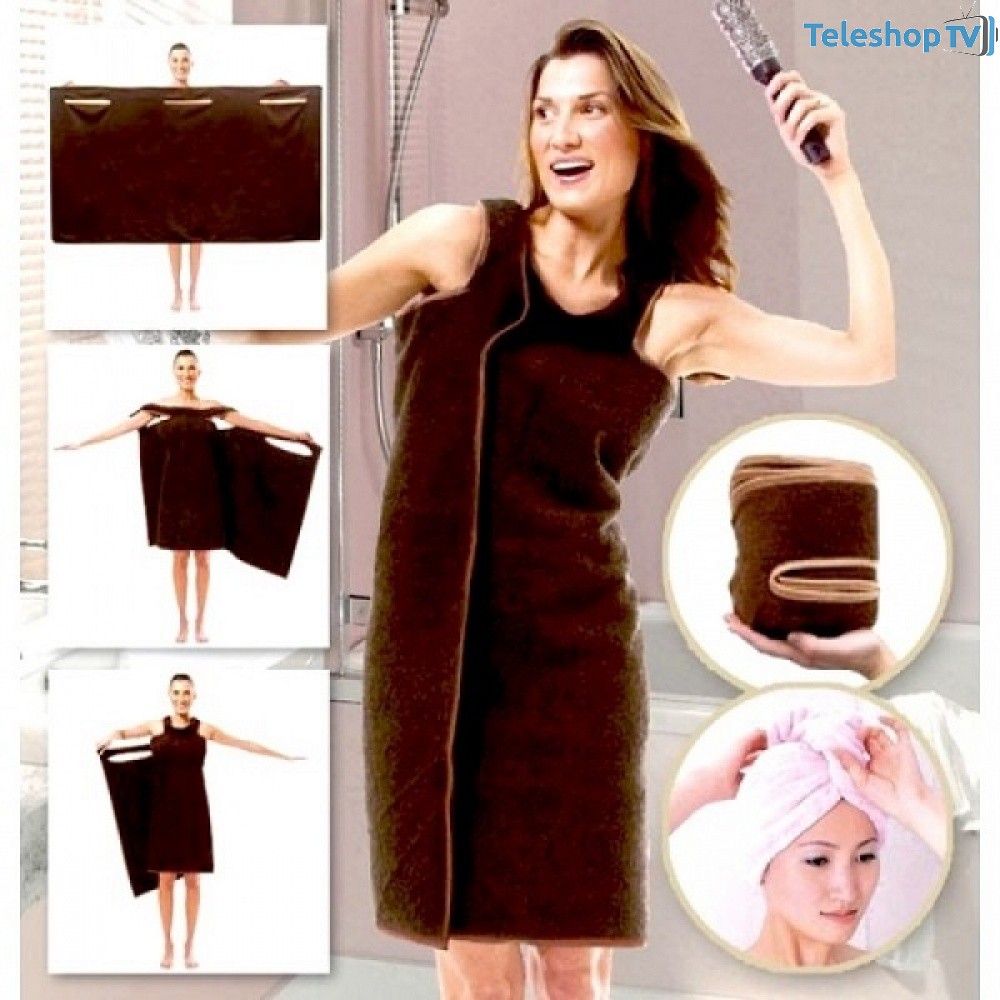 Set 2 Prosoape 2in1 - halat si prosop unisex