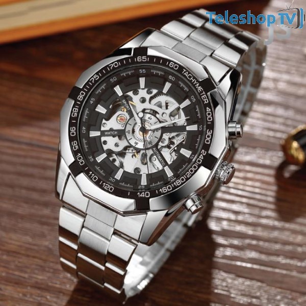 Ceas barbatesc metalic, Sport-Elegant, Silver 