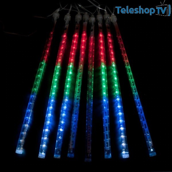 Instalatie pentru Craciun 8 turturi,multicolora, 44cm