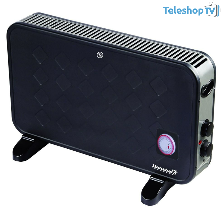 CONVECTOR LUXURY CU TEMPORIZATOR HB-8210, 2000 W, 2 nivele de putere, termostat reglabil