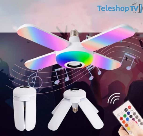 Lampă cu LED muzicală și iluminare ambientală - cu diferite culori și telecomandă / 48W