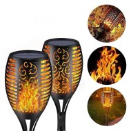 Lampa solara tip torta cu efect flacara 51.5 cm