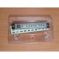 Placuta magnetica afisare numar telefon pentru autoturism