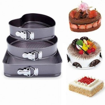 Set 3 tavi detasabile cu forma rotunda, patrata, inima