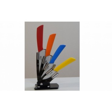 Set Cutite Ceramica Eco cu Suport Curatator Legume Fructe Chef