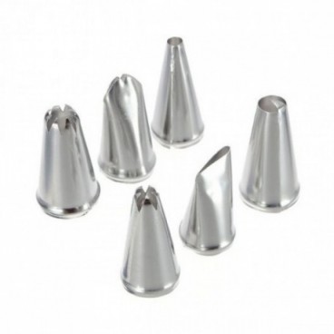 Duiuri Profesionale Inox 6 Piese Ornat Prajituri