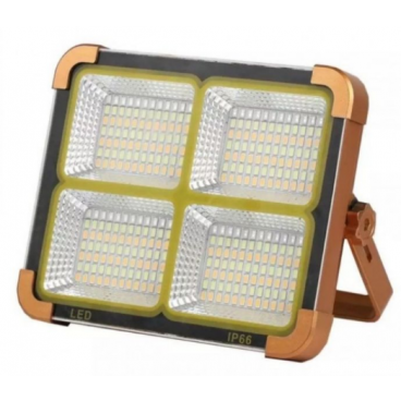 Proiector Led 500W/1000W, Incarcare cu Panou Solar 3 moduri lumina, Functie Stroboscop, Functie Power Bank