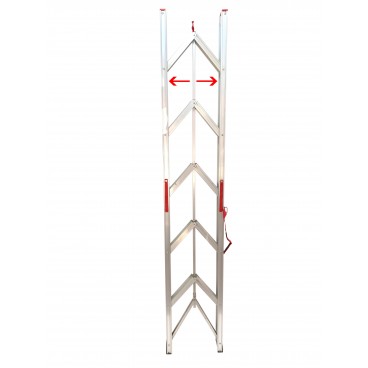 Scara simpla pliabila/foldabila cu 7 trepte 2.4m